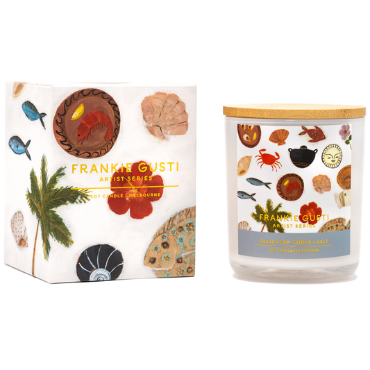 FRANKIE GUSTI CANDLE -  OLIVE LEAF, CITRUS + SALT | GABRIELLE DIAMANTIS