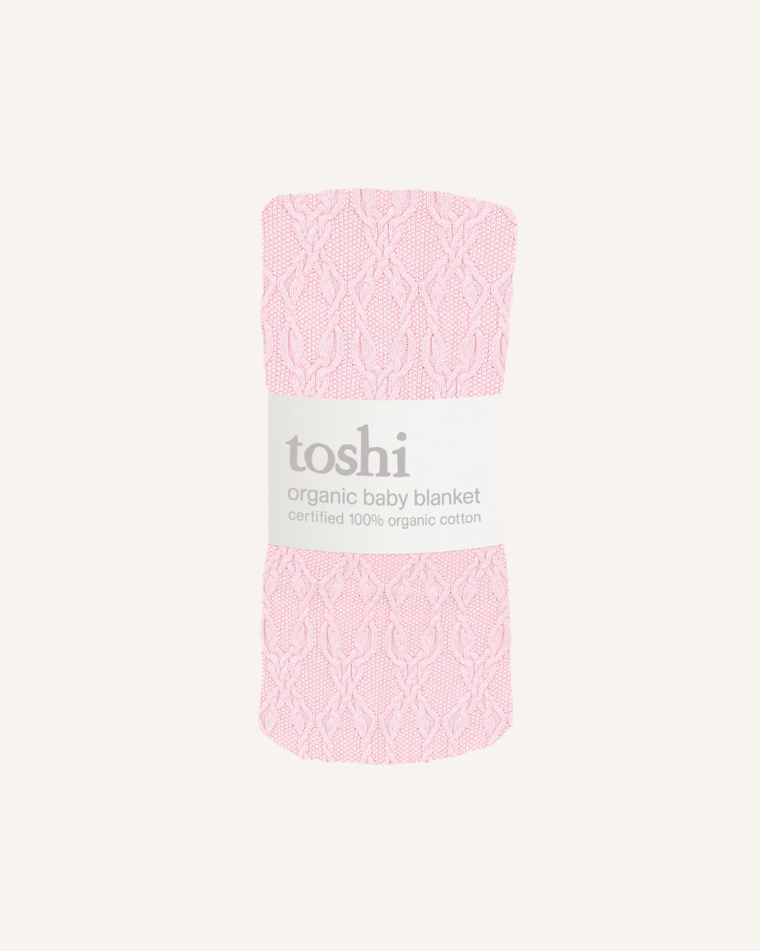 TOSHI - ORGANIC BABY BLANKET - MISTY ROSE