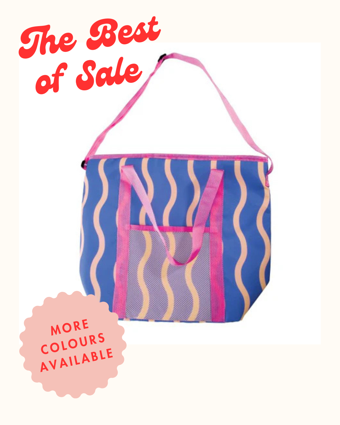 ECLECTIC SUMMER - COOLER BAG - BLUE & ORANGE