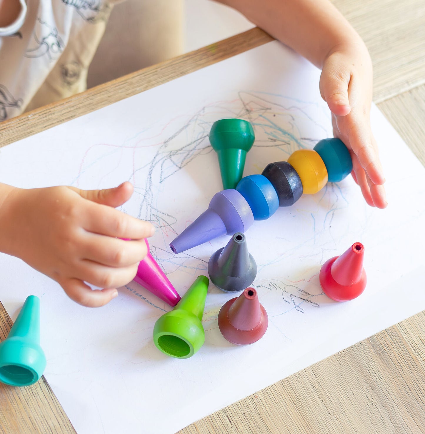 TIGERTRIBE - STATIONERY - STACKABLE CRAYONS - CANDY COLOURS
