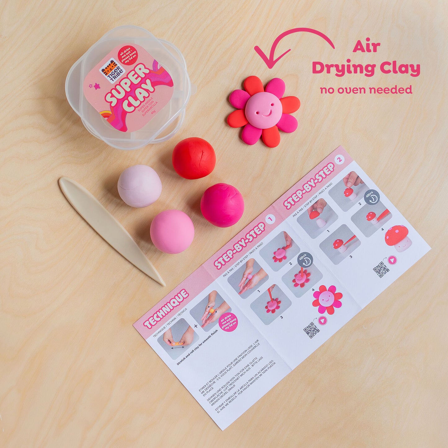 TIGERTRIBE SUPER CLAY - SUNET PINK + RED