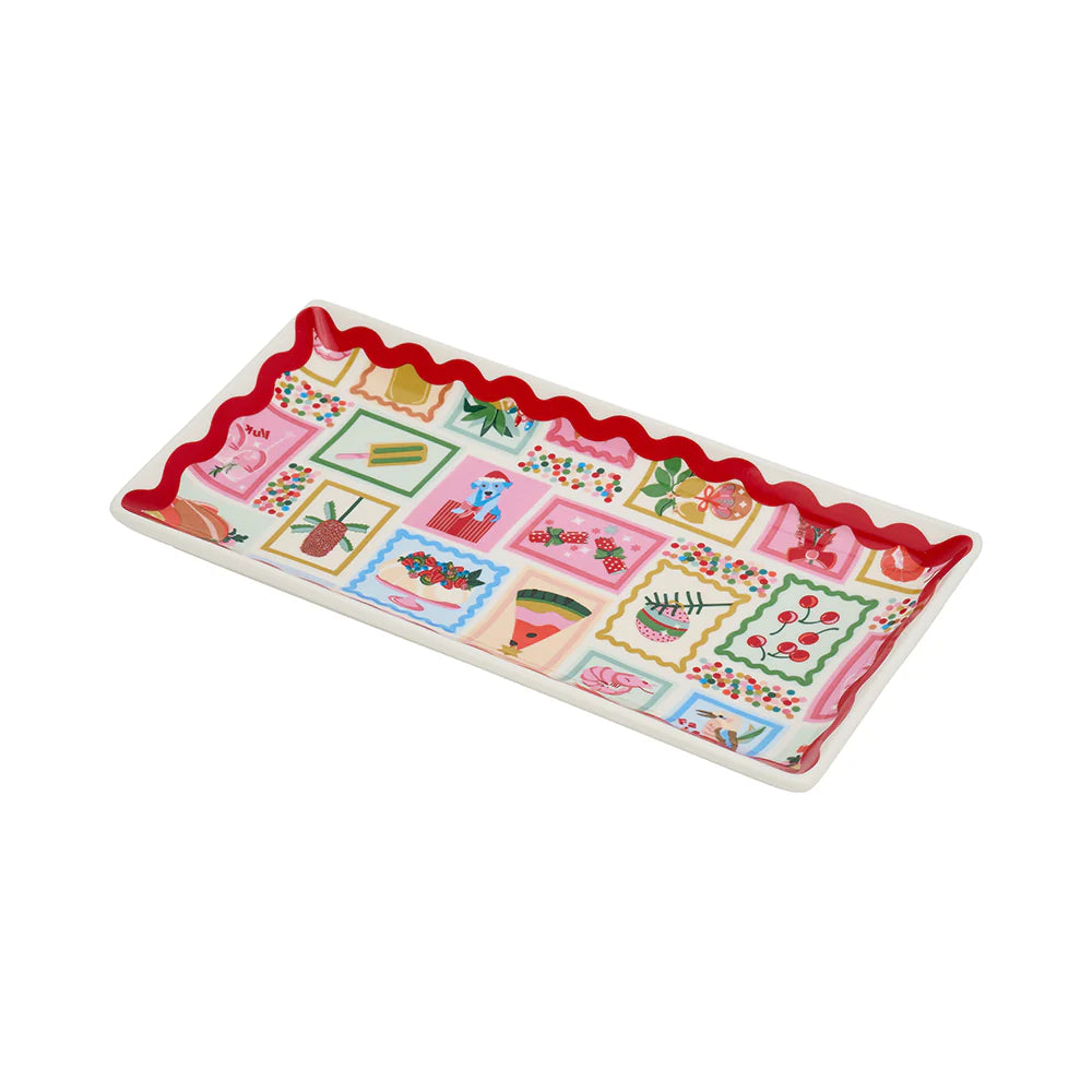 ANNABEL TRENDS - FESTIVE CERAMIC PLATE - AUSSIE XMAS