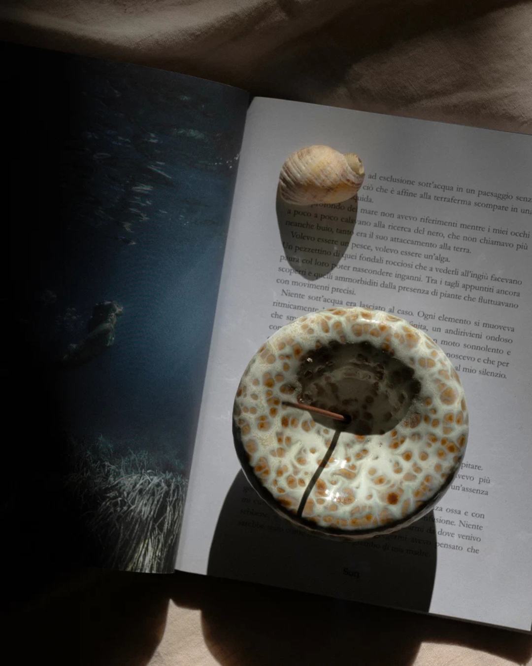 GENTLE HABITS - THE VESSEL INCENSE HOLDER - SEAFOAM