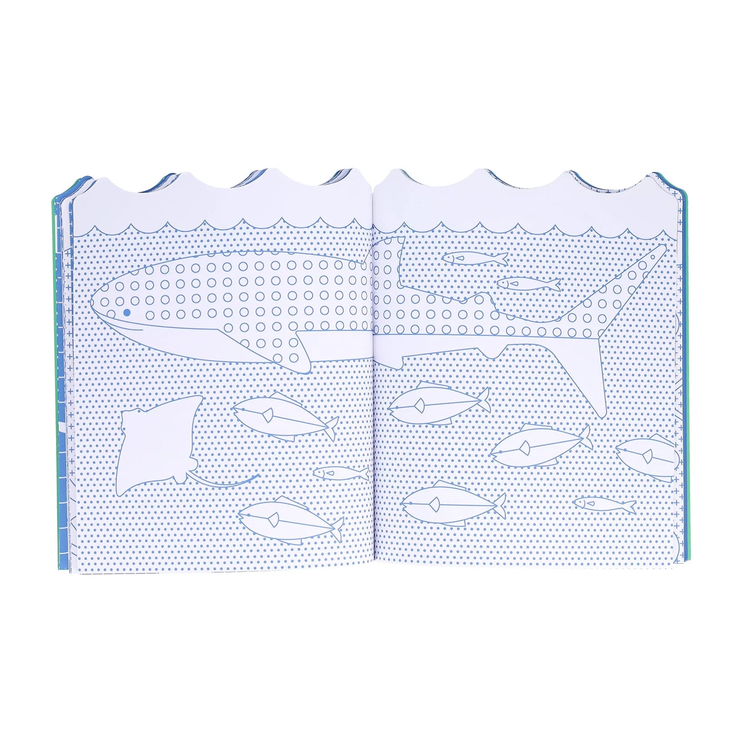 PETIT COLLAGE COLOURING BOOK & STICKERS - OCEAN