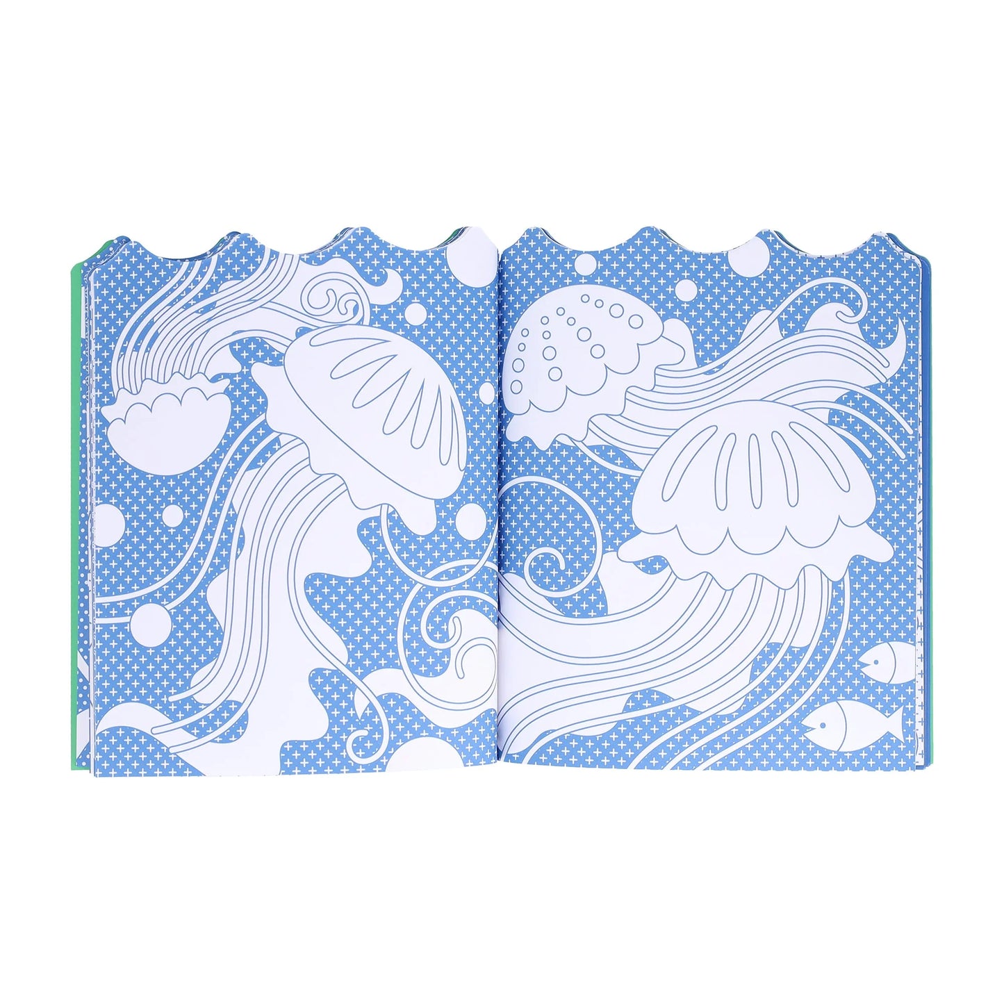 PETIT COLLAGE COLOURING BOOK & STICKERS - OCEAN
