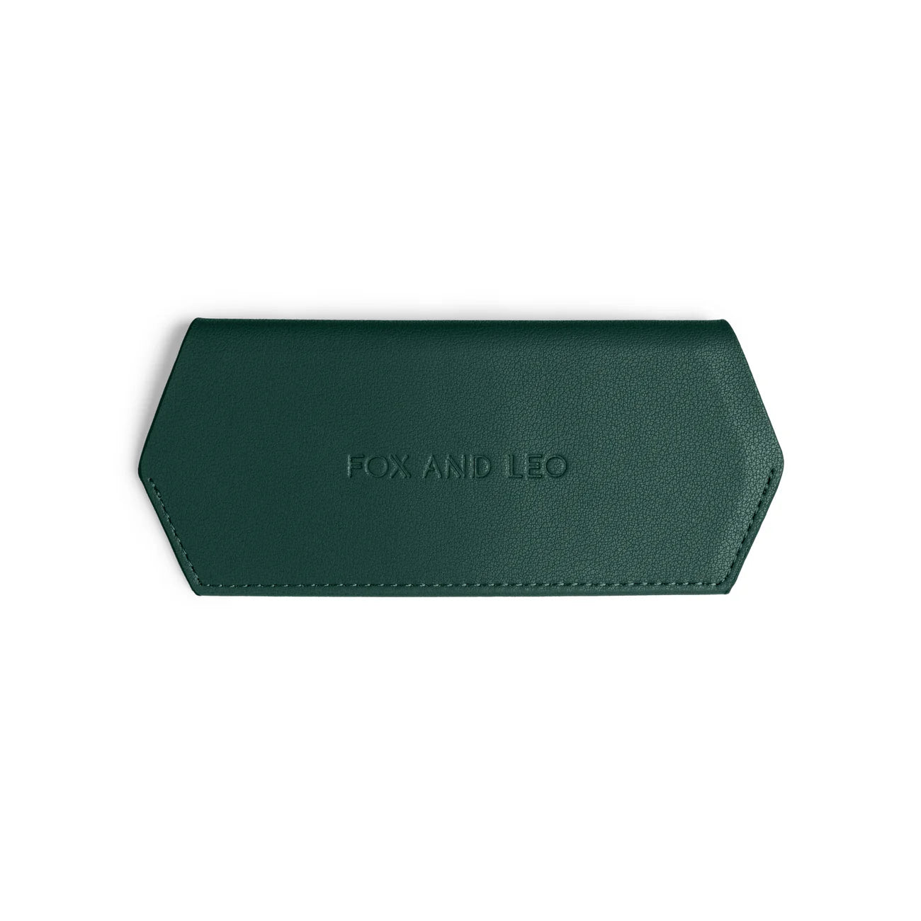 FOX AND LEO GLASSES CASE - FORREST GREEN