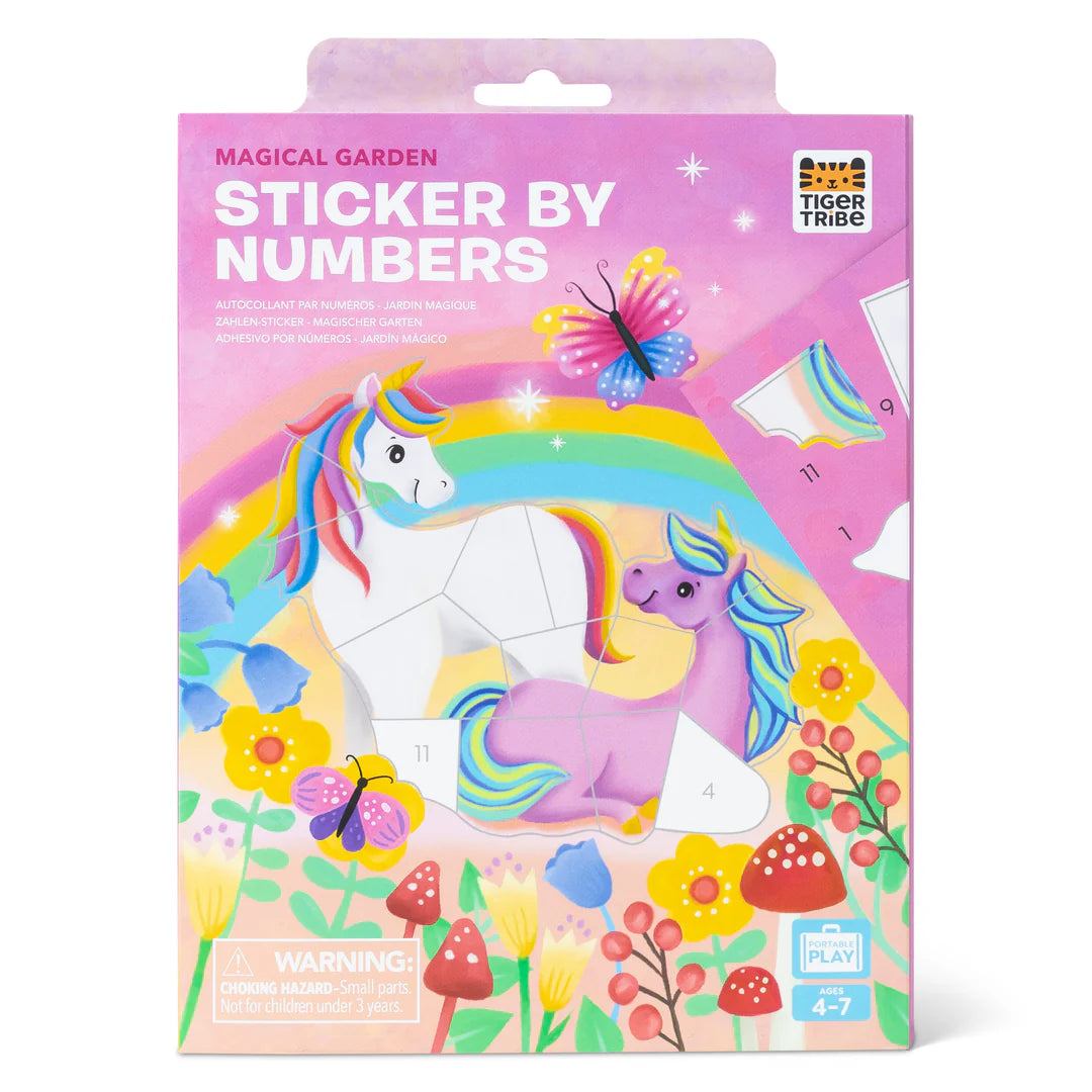 TIGERTRIBE STICKER BY NUMBERS - MAGICAL GARDEN