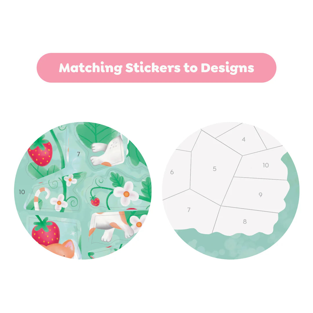 TIGERTRIBE STICKER BY NUMBERS - MAGICAL GARDEN