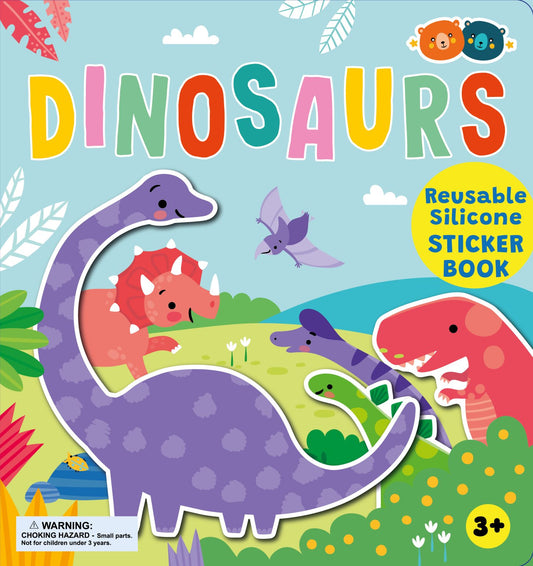 BUDDY & BARNEY - SILICONE STICKER BOOK - DINOSAURS