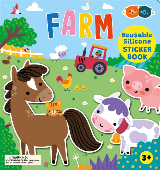 BUDDY & BARNEY - SILICONE STICKER BOOK - FARM