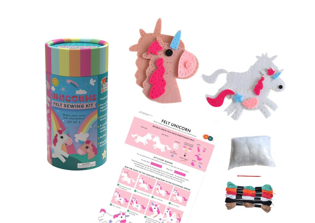 BUDDY & BARNEY - FELT SEWING KIT - UNICORNS