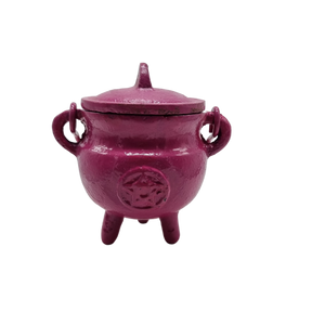 CAST IRON CAULDRON - SMALL PINK