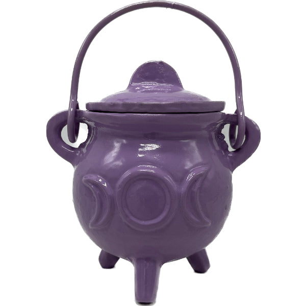 CAST IRON CAULDRON - LARGE LAVENDER