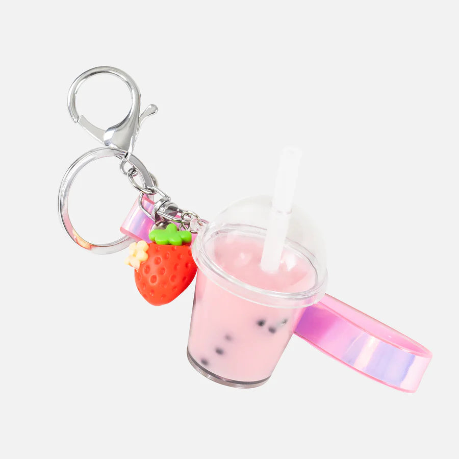 TIGERTRIBE - BAG CHARM KIT - STRAWBERRY BUBBLE TEA