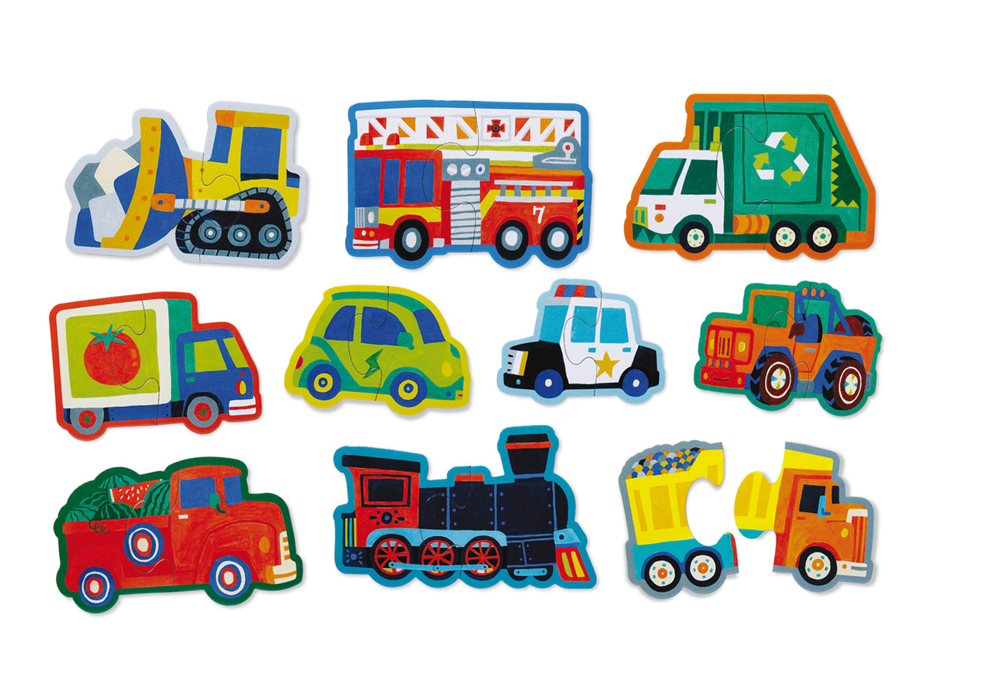 CROCODILE CREEK PUZZLE - LET'S BEGIN BEGINNER PUZZLE - VEHICLES