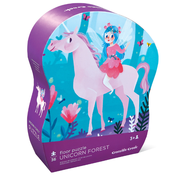 CROCODILE CREEK - CLASSIC FLOOR PUZZLE - 36 PIECE - UNICORN FOREST