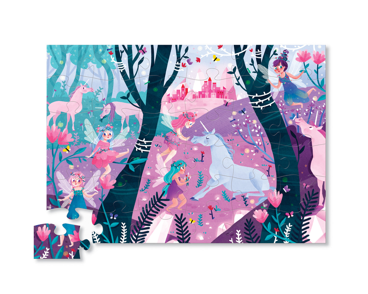 CROCODILE CREEK - CLASSIC FLOOR PUZZLE - 36 PIECE - UNICORN FOREST