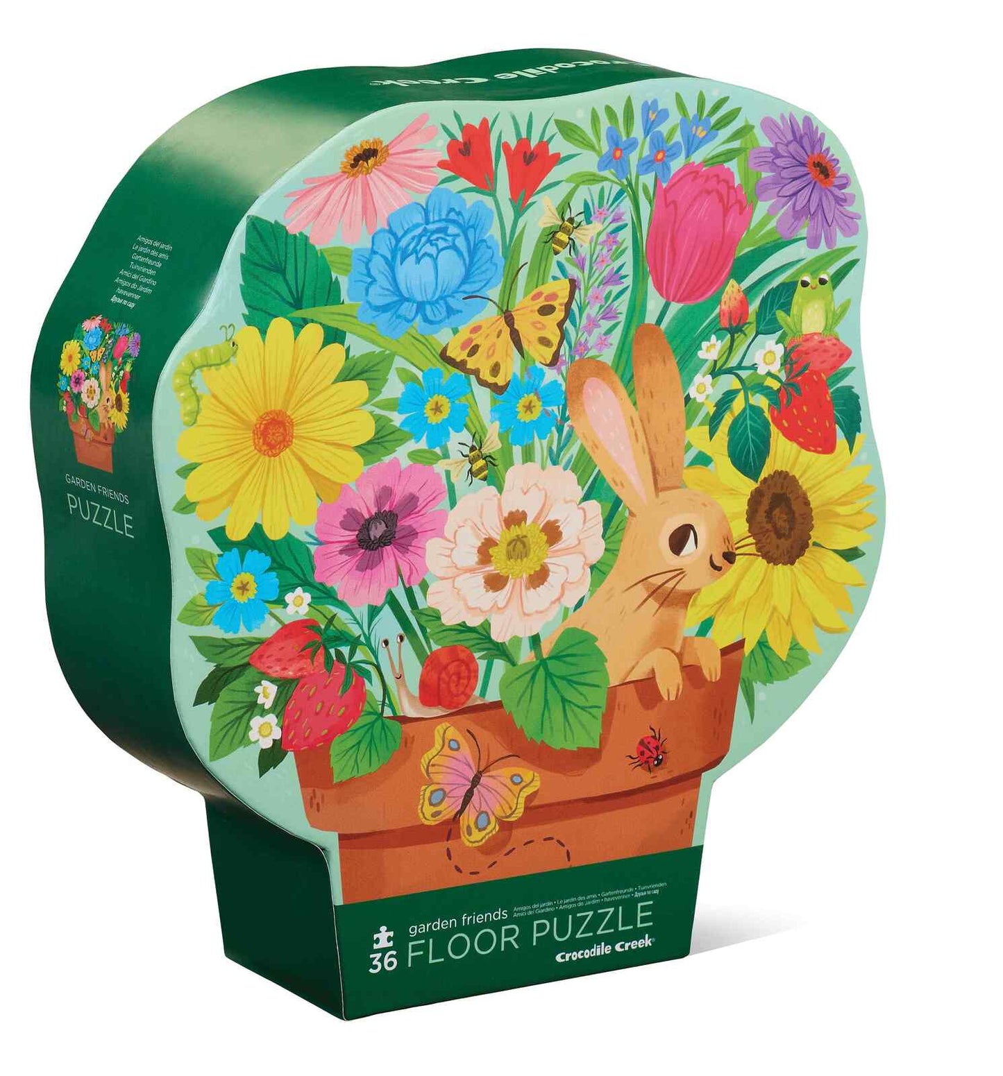 CROCODILE CREEK - CLASSIC FLOOR PUZZLE - 36 PIECE - GARDEN FRIENDS