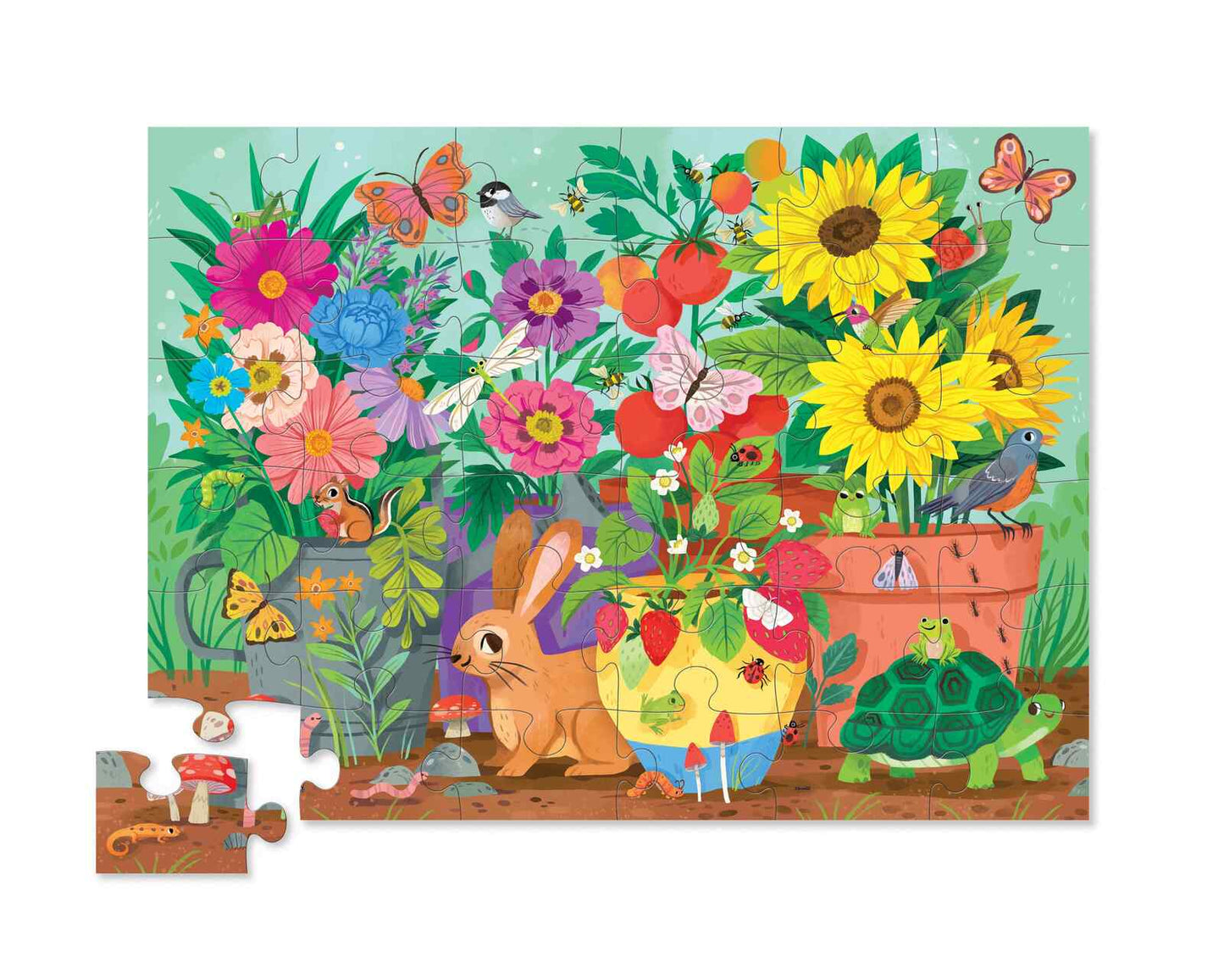 CROCODILE CREEK - CLASSIC FLOOR PUZZLE - 36 PIECE - GARDEN FRIENDS
