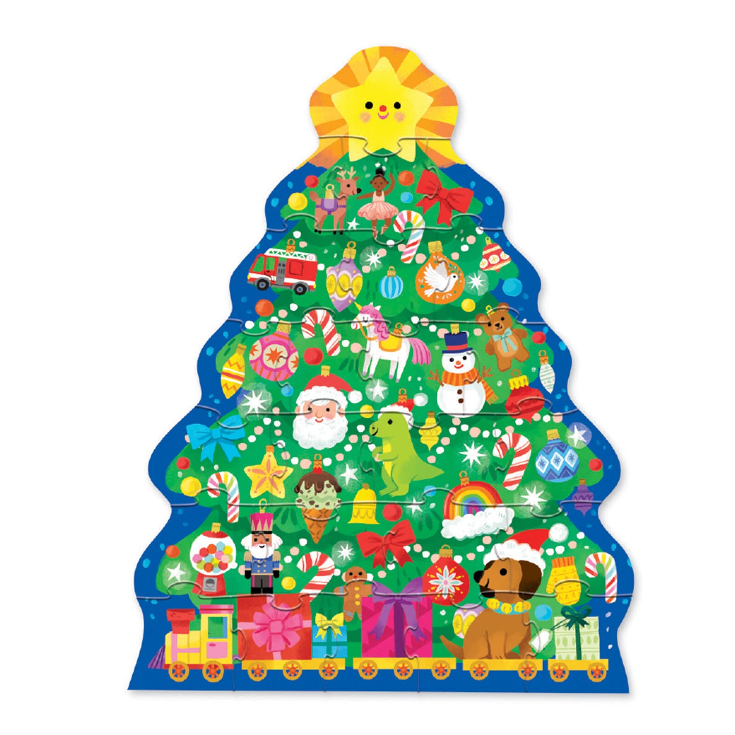 FESTIVE CROCODILE CREEK - CLASSIC FLOOR PUZZLE - 24 PIECE - CHRISTMAS TREE