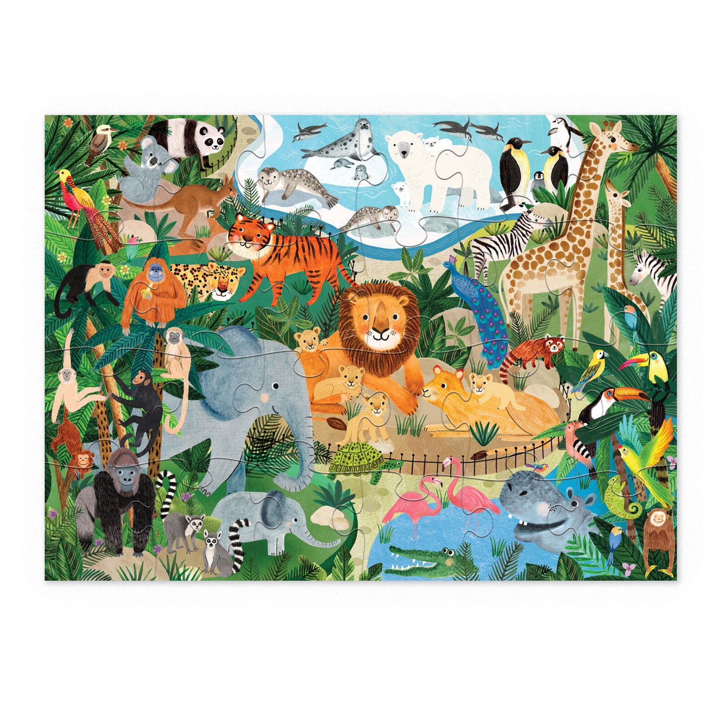 CROCODILE CREEK - ZOO PUZZLE 24 PIECE
