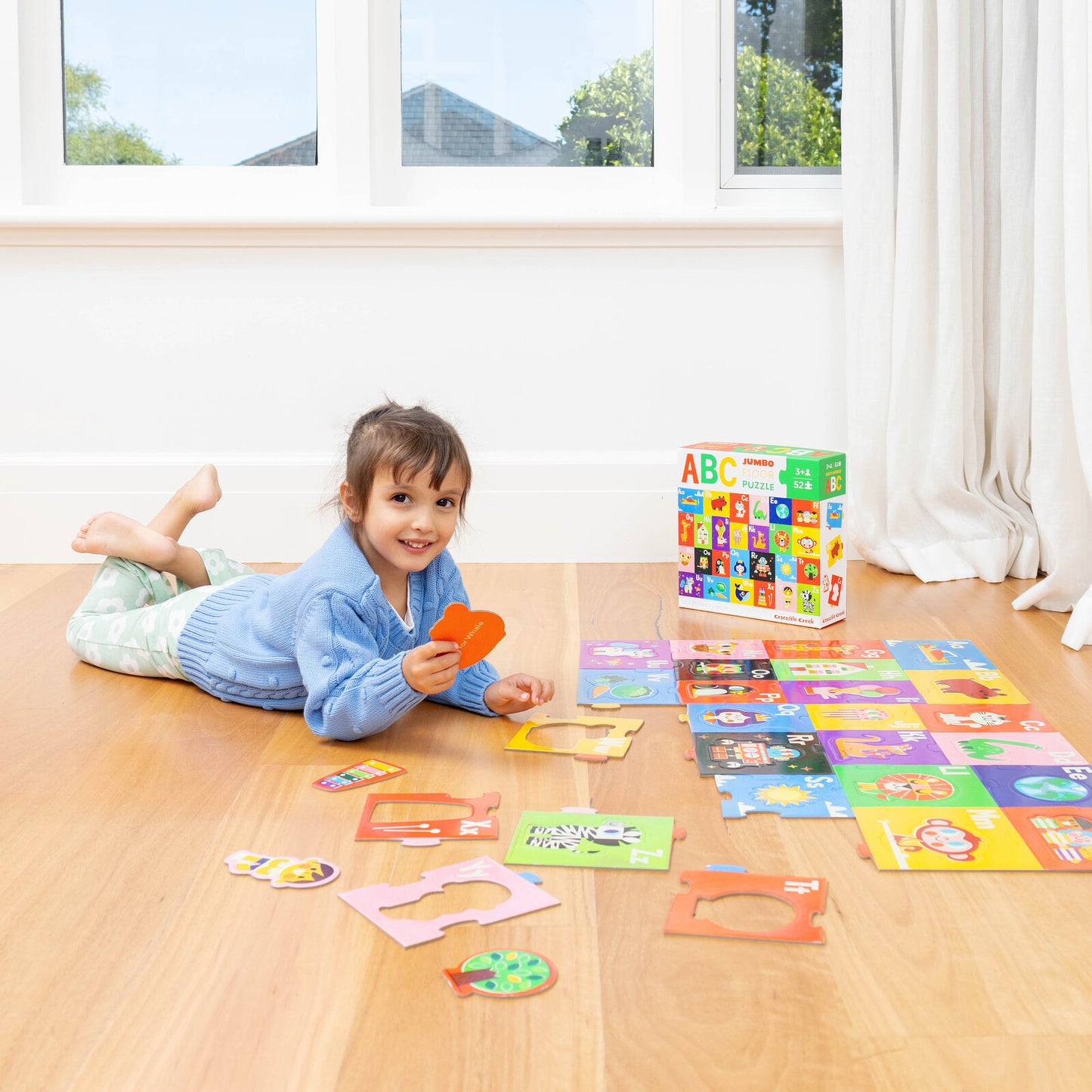 CROCODILE CREEK - JUMBO FLOOR PUZZLE - 36 PIECE - 123