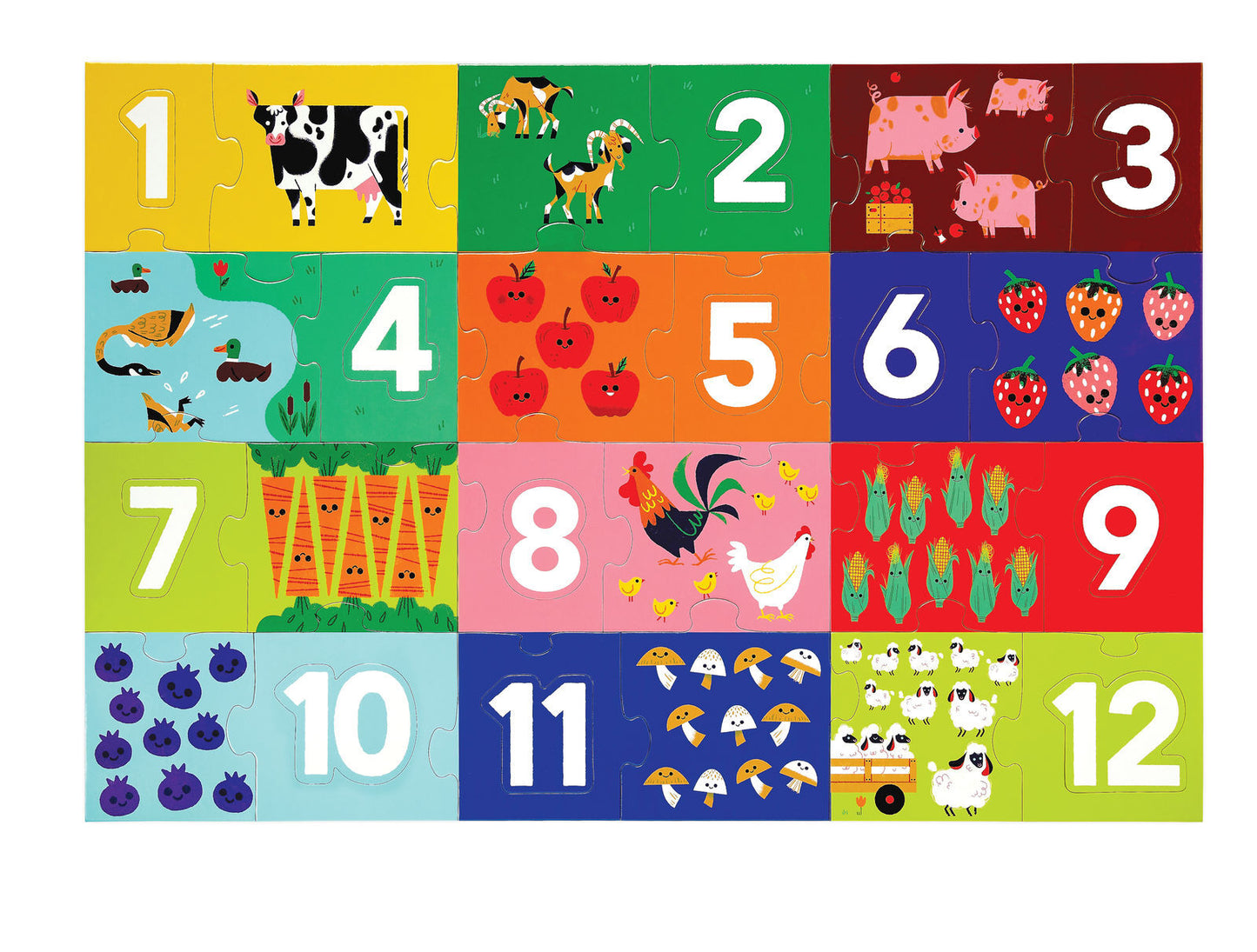 CROCODILE CREEK - JUMBO FLOOR PUZZLE - 36 PIECE - 123