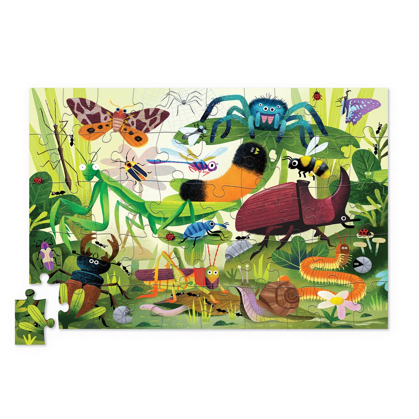 CROCODILE CREEK - HOLOGRAPHIC PUZZLE - BACKYARDE BUGS 50 PIECE