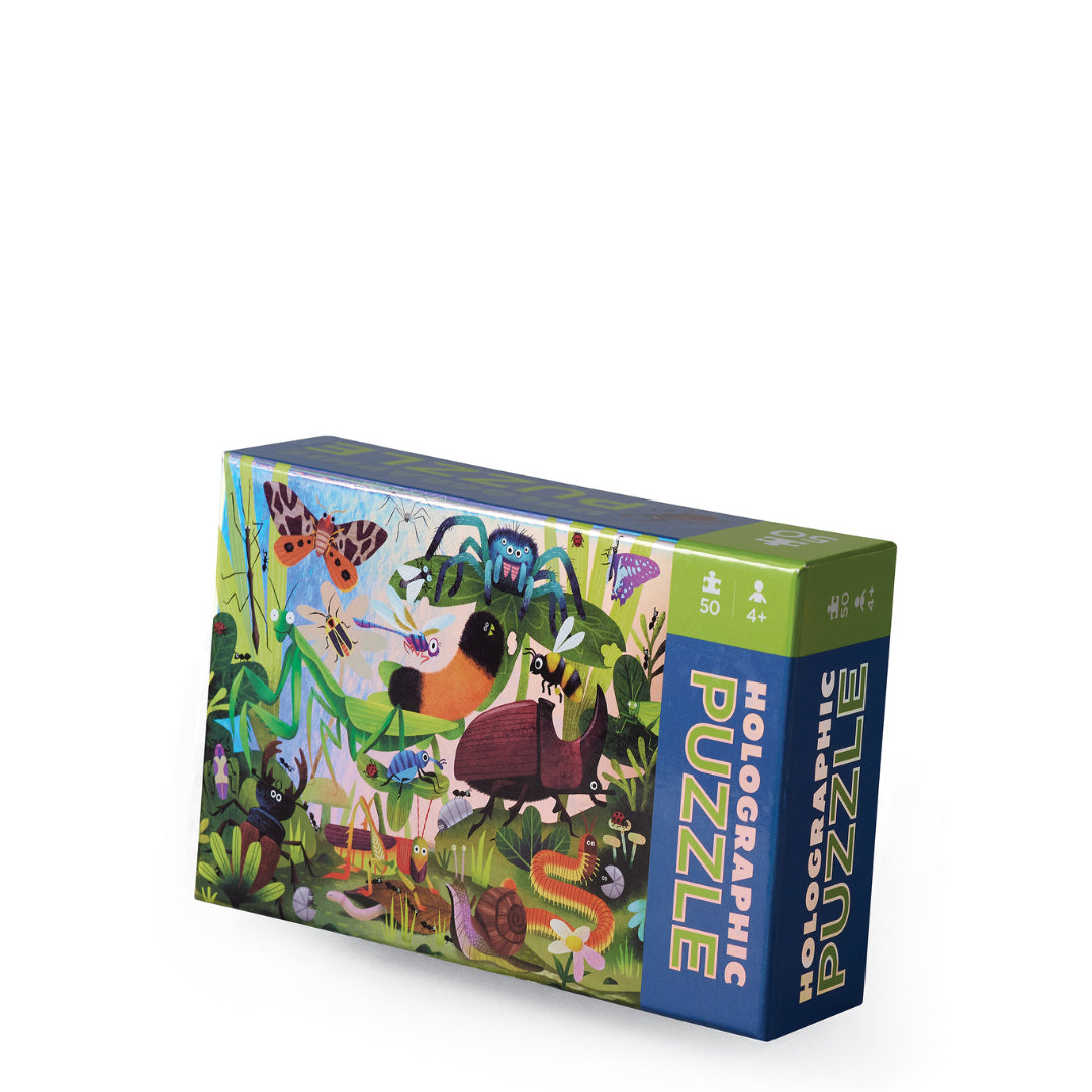CROCODILE CREEK - HOLOGRAPHIC PUZZLE - BACKYARDE BUGS 50 PIECE