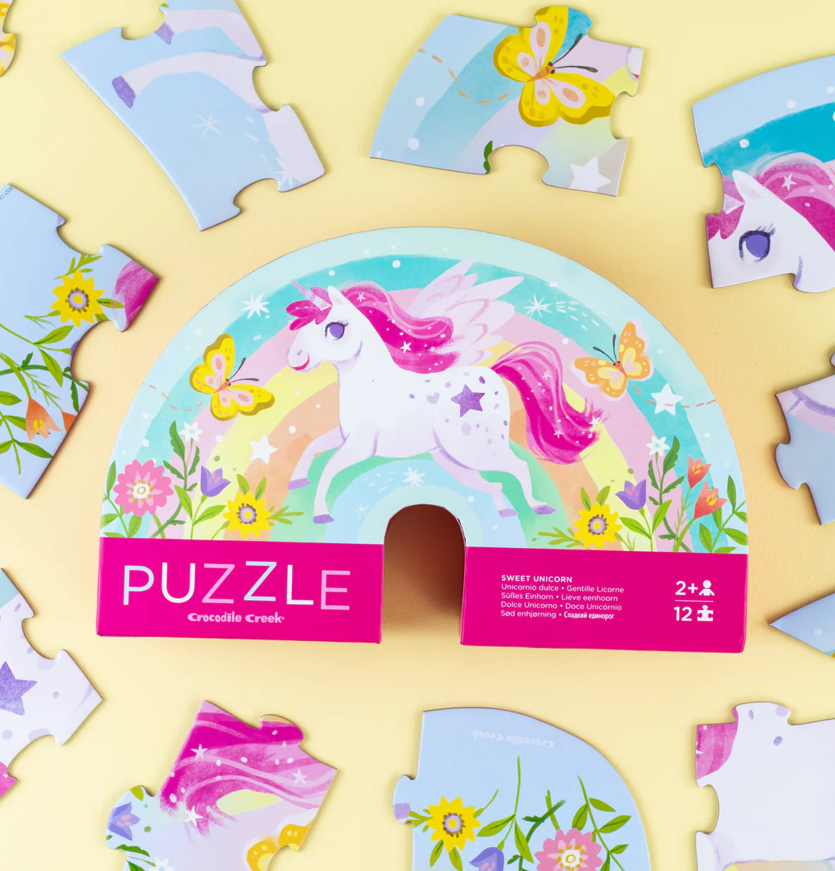 CROCODILE CREEK PUZZLE - SWEET UNICORN - 12 PIECE