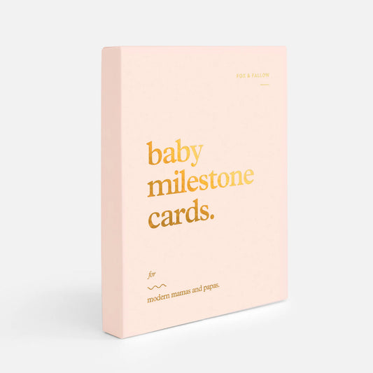 FOX & FALLOW MILESTONE CARDS - CREAM
