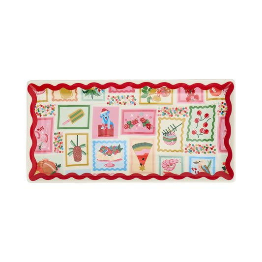 ANNABEL TRENDS - FESTIVE CERAMIC PLATE - AUSSIE XMAS
