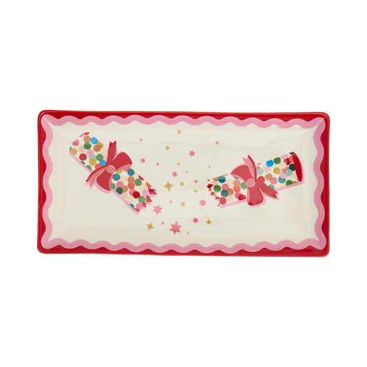 ANNABEL TRENDS - FESTIVE CERAMIC PLATE - CONFETTI BON BON
