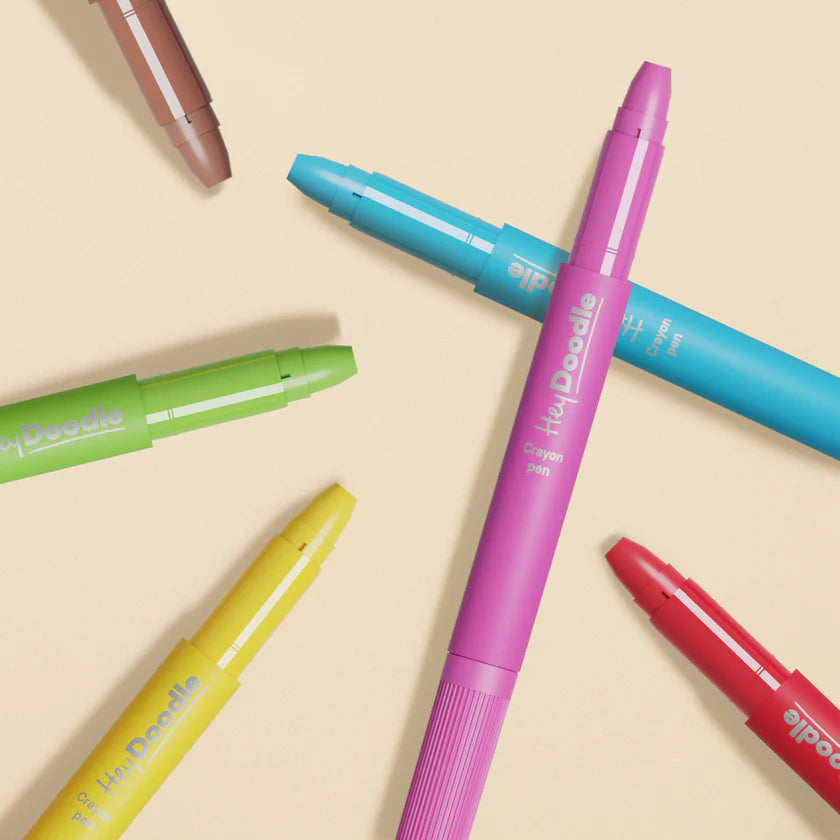 HEY DOODLE WASHABLE CRAYON PENS