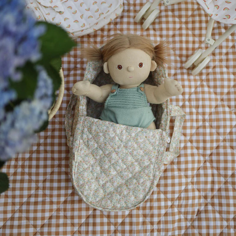 OLLI ELLA - DINKUM DOLLS QUILET CARRY COT - GARDEN FLORAL