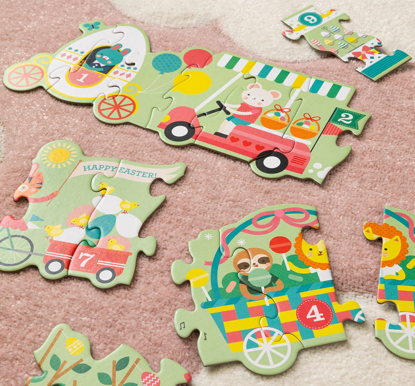 PETIT COLLAGE FLOOR PUZZLE - EASTER PARADE
