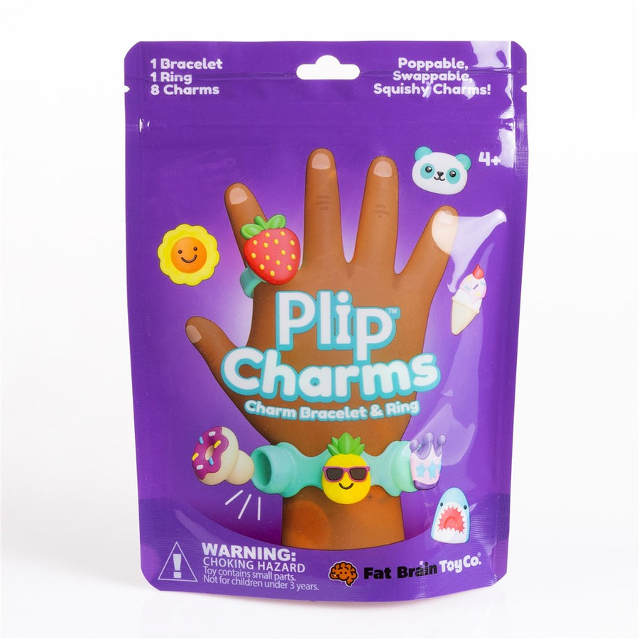 FAT BRAIN TOYS - PLIP CHARMS TEAL BRACELET