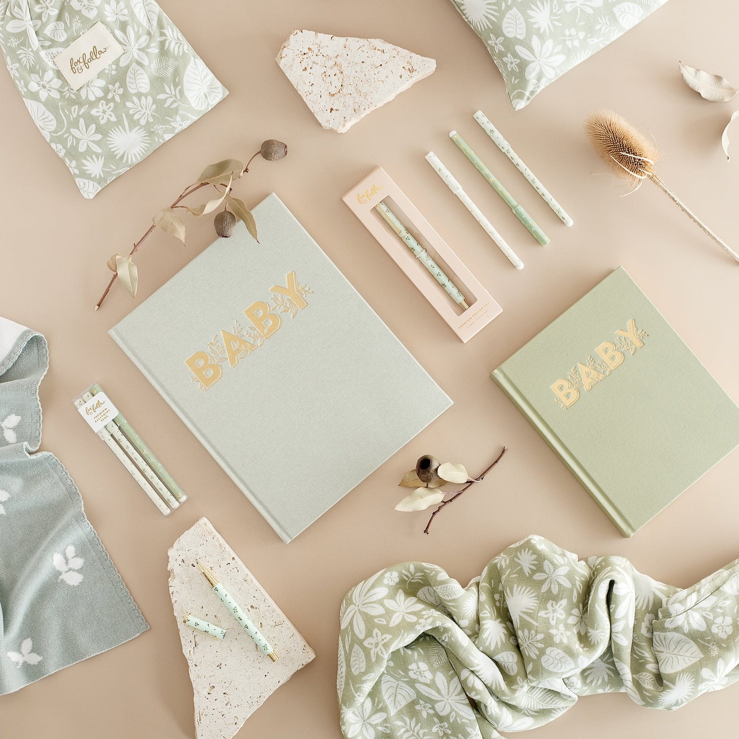 FOX & FALLOW BABY BOOK - PISTACHIO