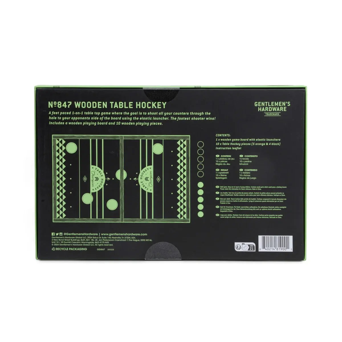 GENTLEMEN'S HARDWARE - TABLE HOCKEY