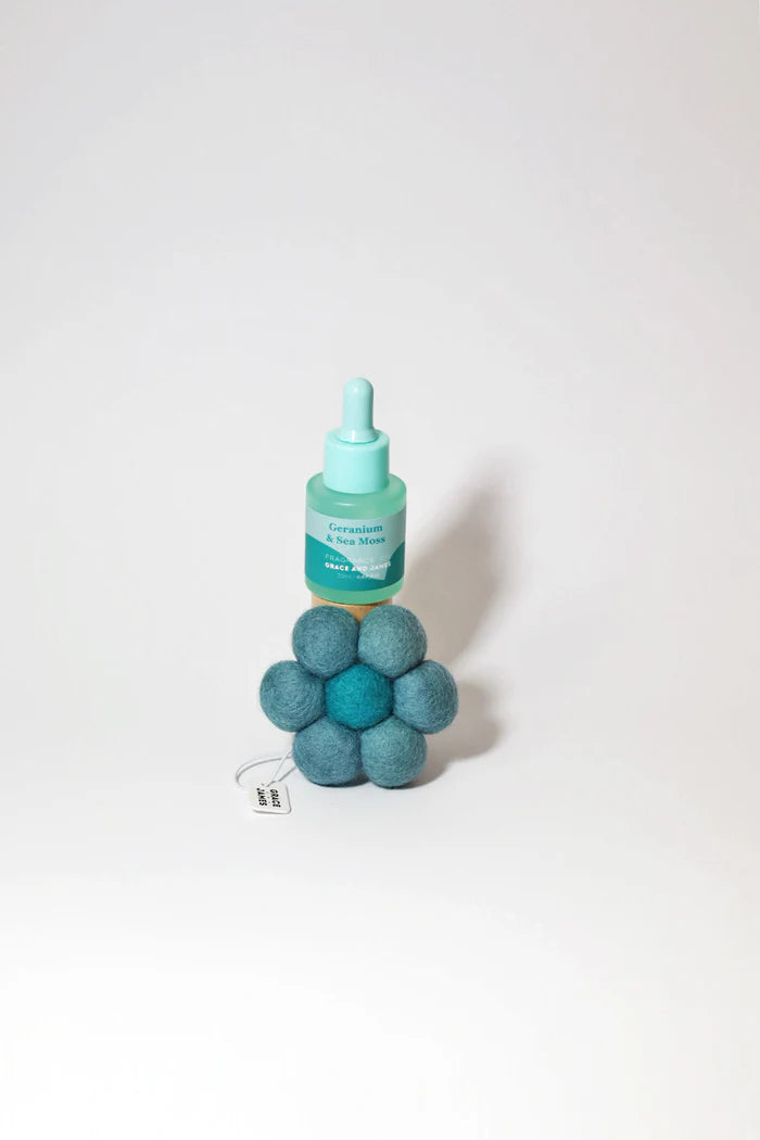 GRACE AND JAMES FELT AIR DIFFUSER - GERANIUM & SEA MOSS