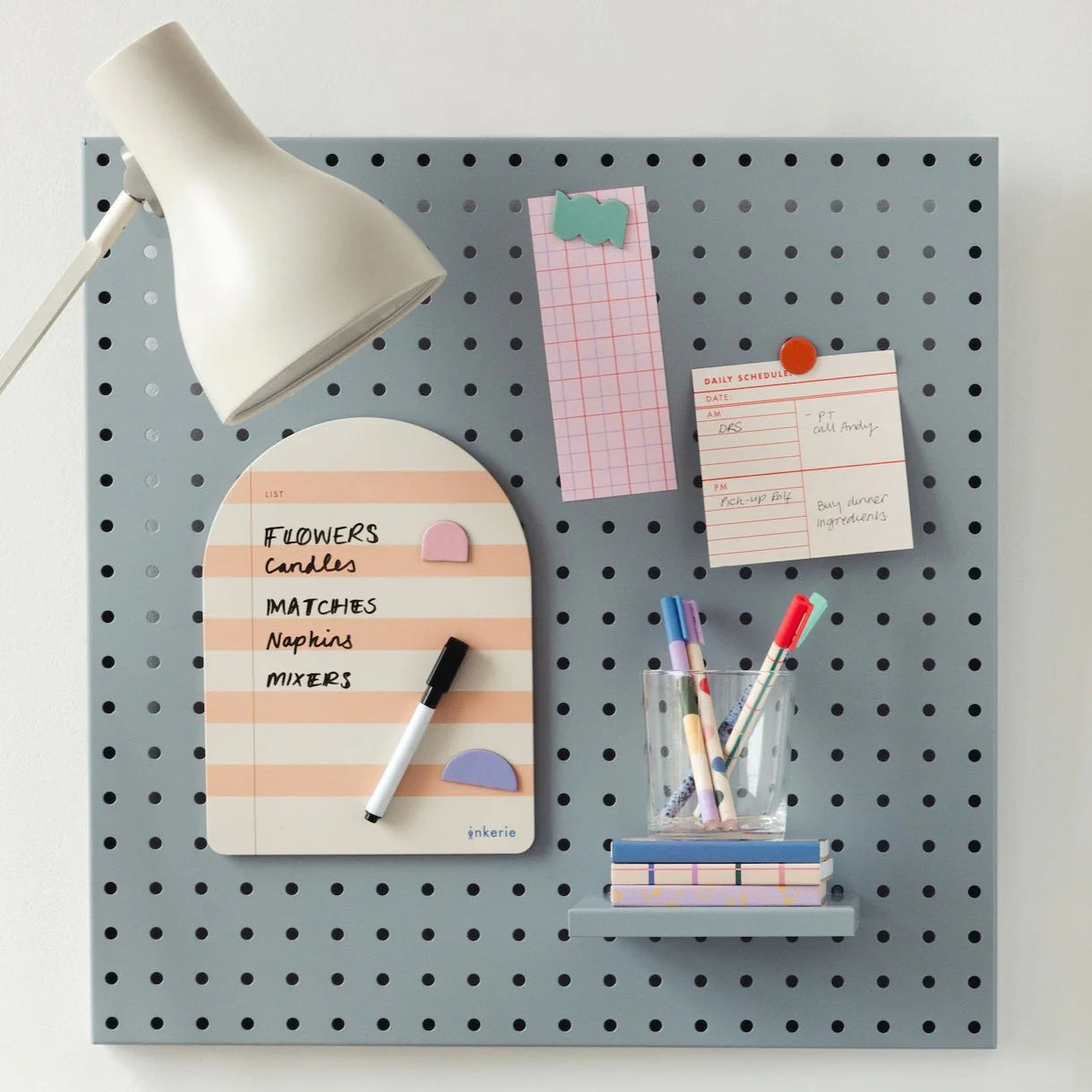 INKERIE - MAGNETIC DRY ERASE LIST MEMO BOARD