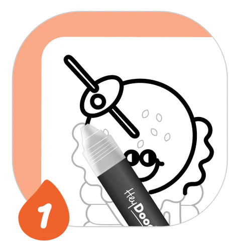 HEY DOODLE PEEL & STICK - SOLID PAINT