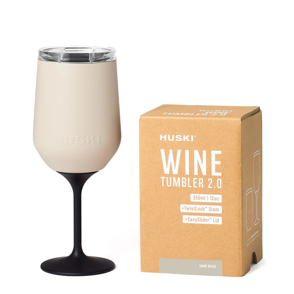 HUSKI - WINE TUMBLER 2.0 - SAND BEIGE