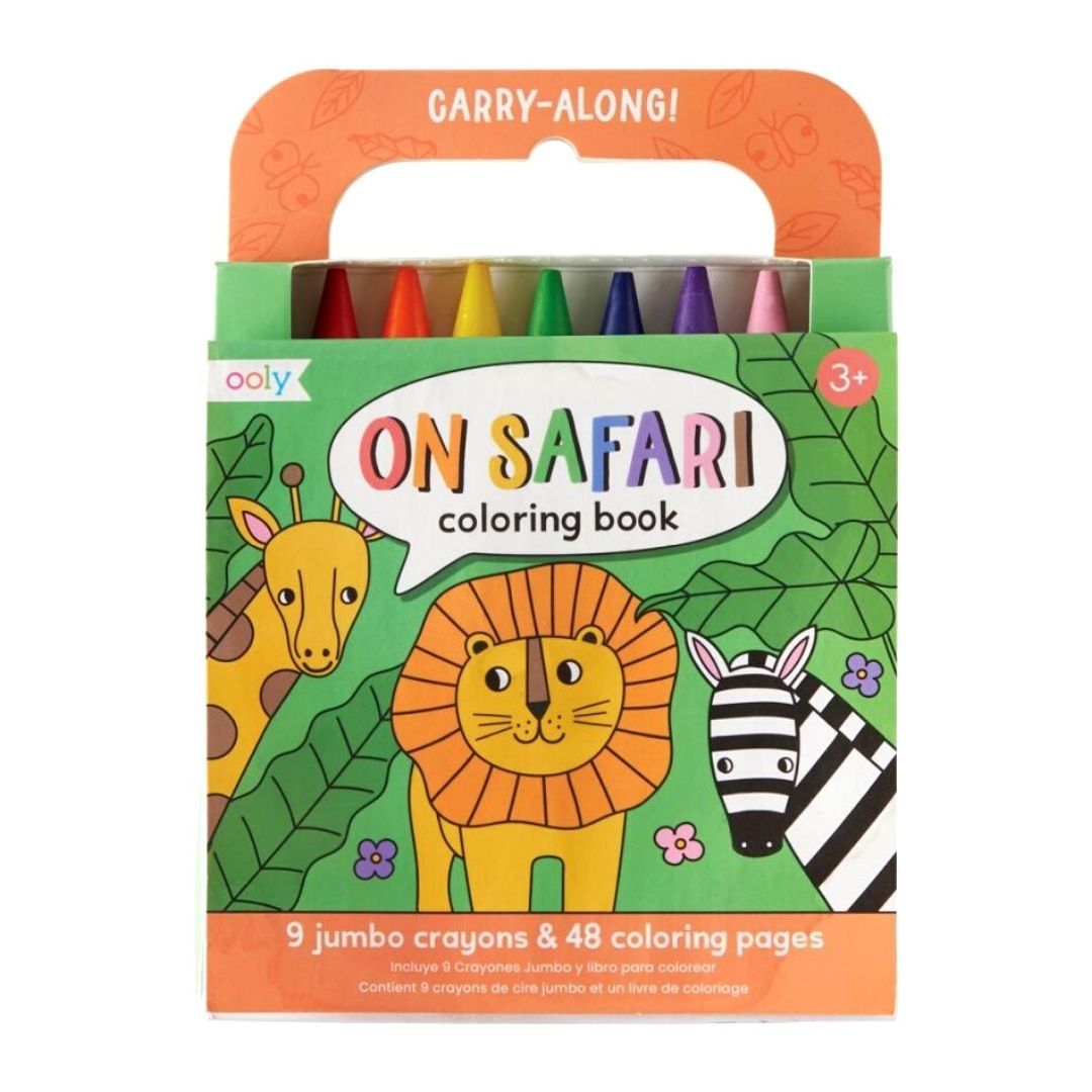 OOLY CARRY- ALONG COLOURING BOOK - ON SAFARI