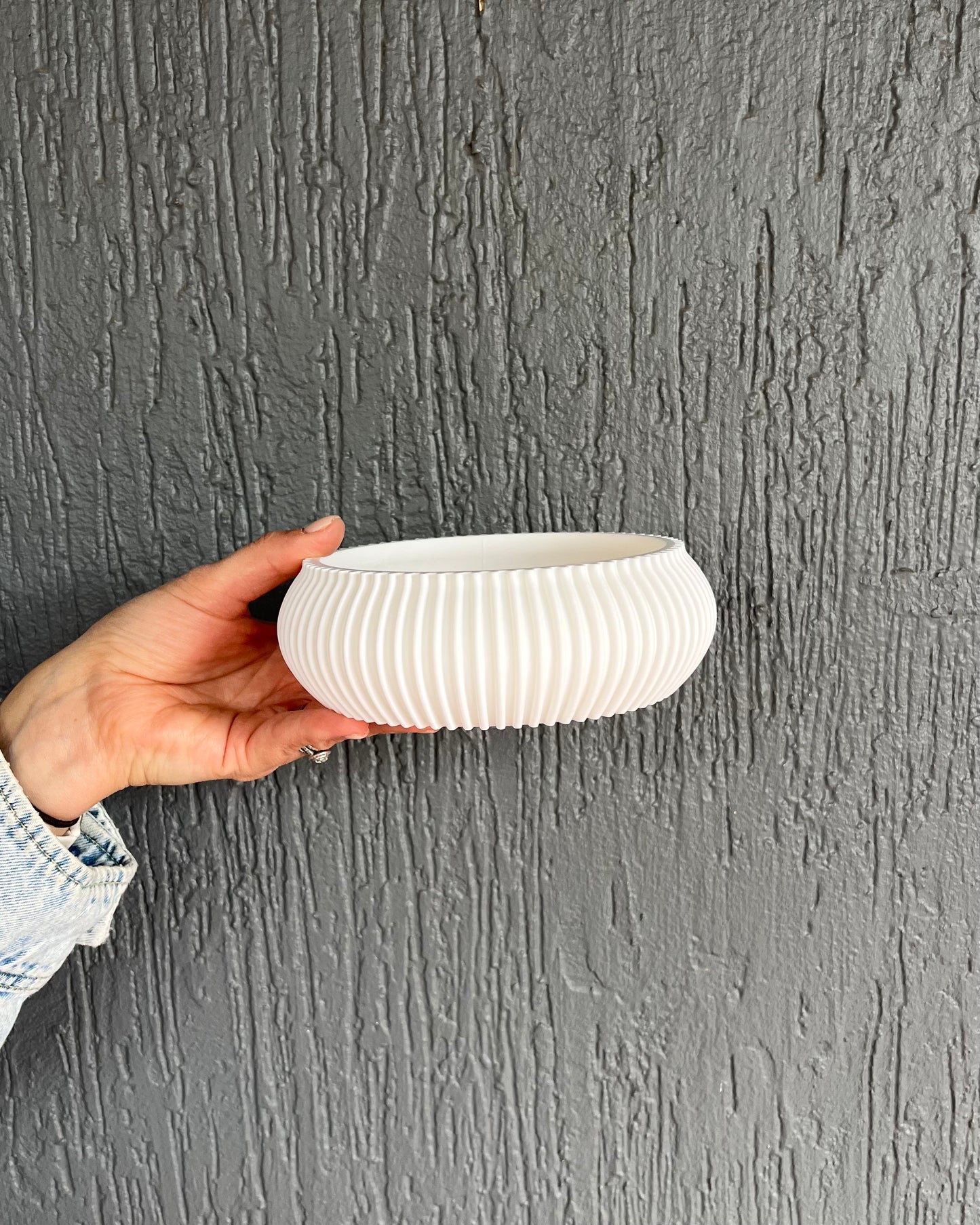 PRINTING POTTERS - RIBBED KEY BOWL