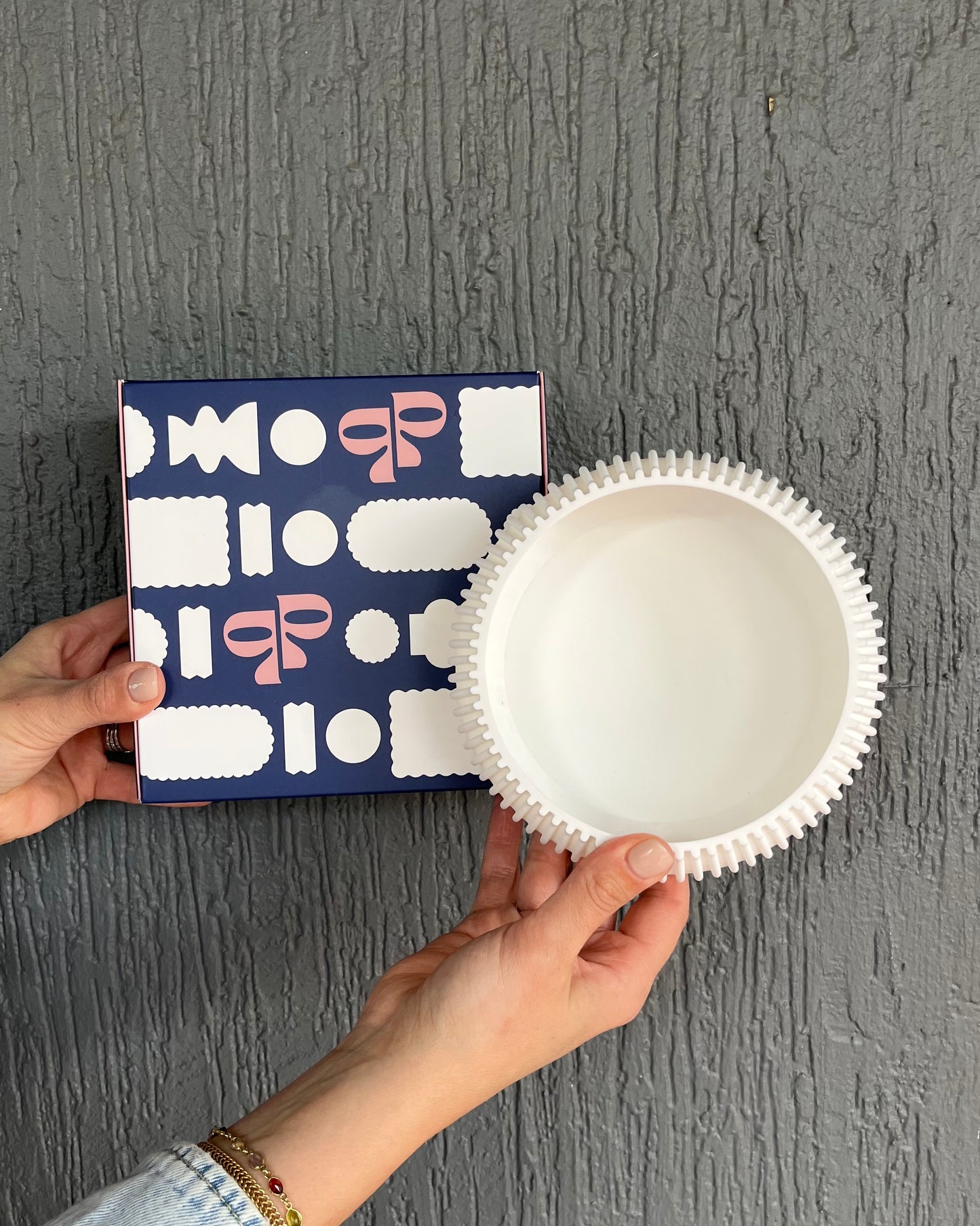 PRINTING POTTERS - RIBBED KEY BOWL