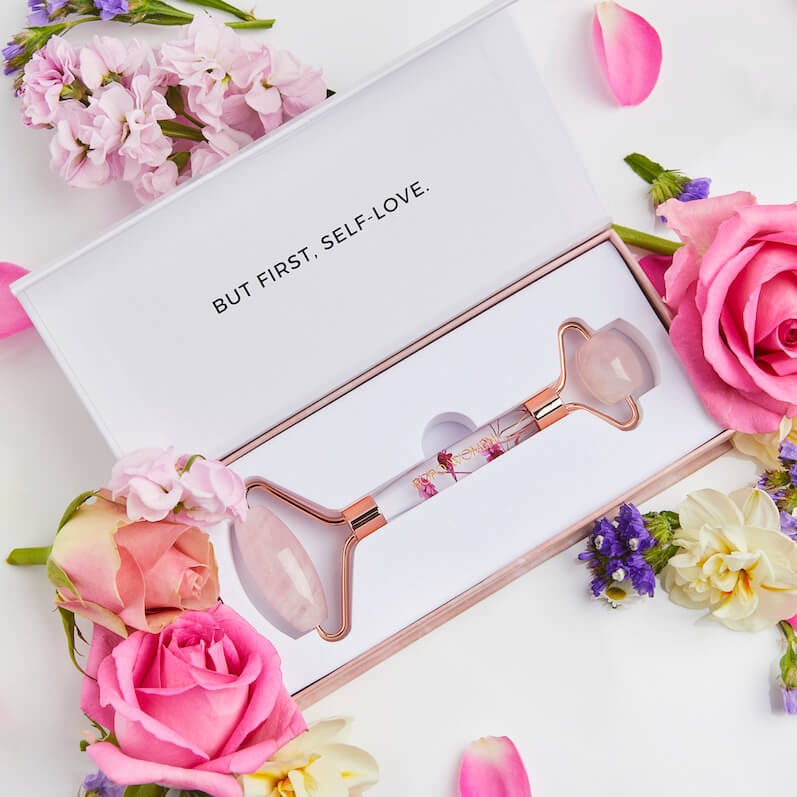 BOPO WOMEN - FLORAL ROSE QUARTZ FACIAL ROLLER