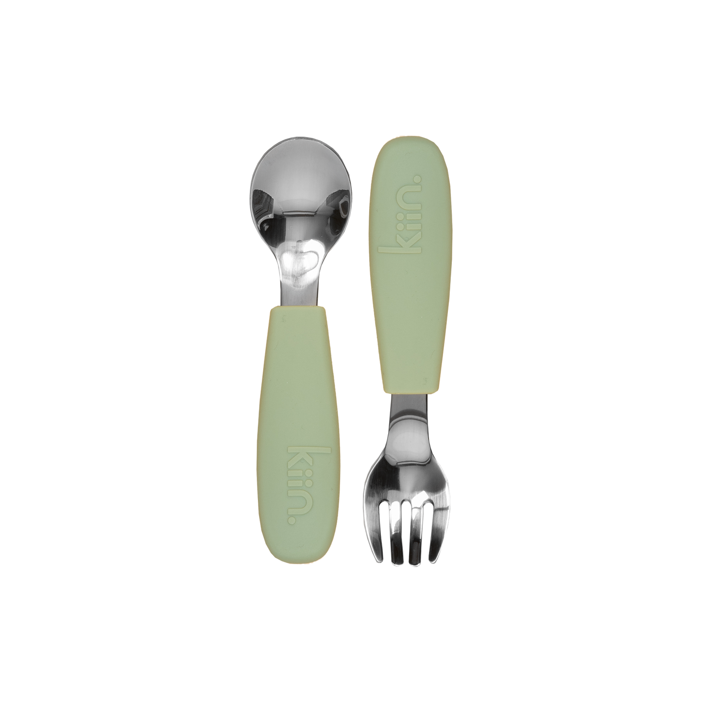 KIIN. SILICONE CUTLERY SET - SAGE