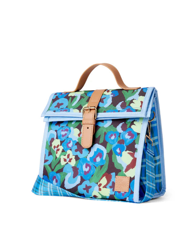 THE SOMEWHERE CO - LUNCH SATCHEL - PANSY PATCH