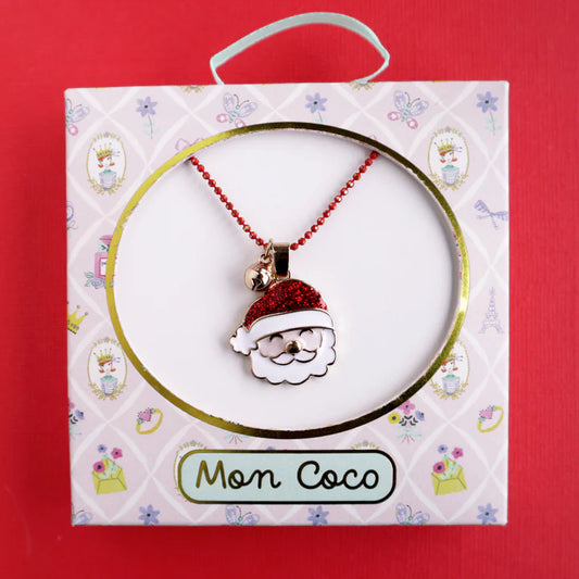 FESTIVE MON COCO - SANTA NECKLACE